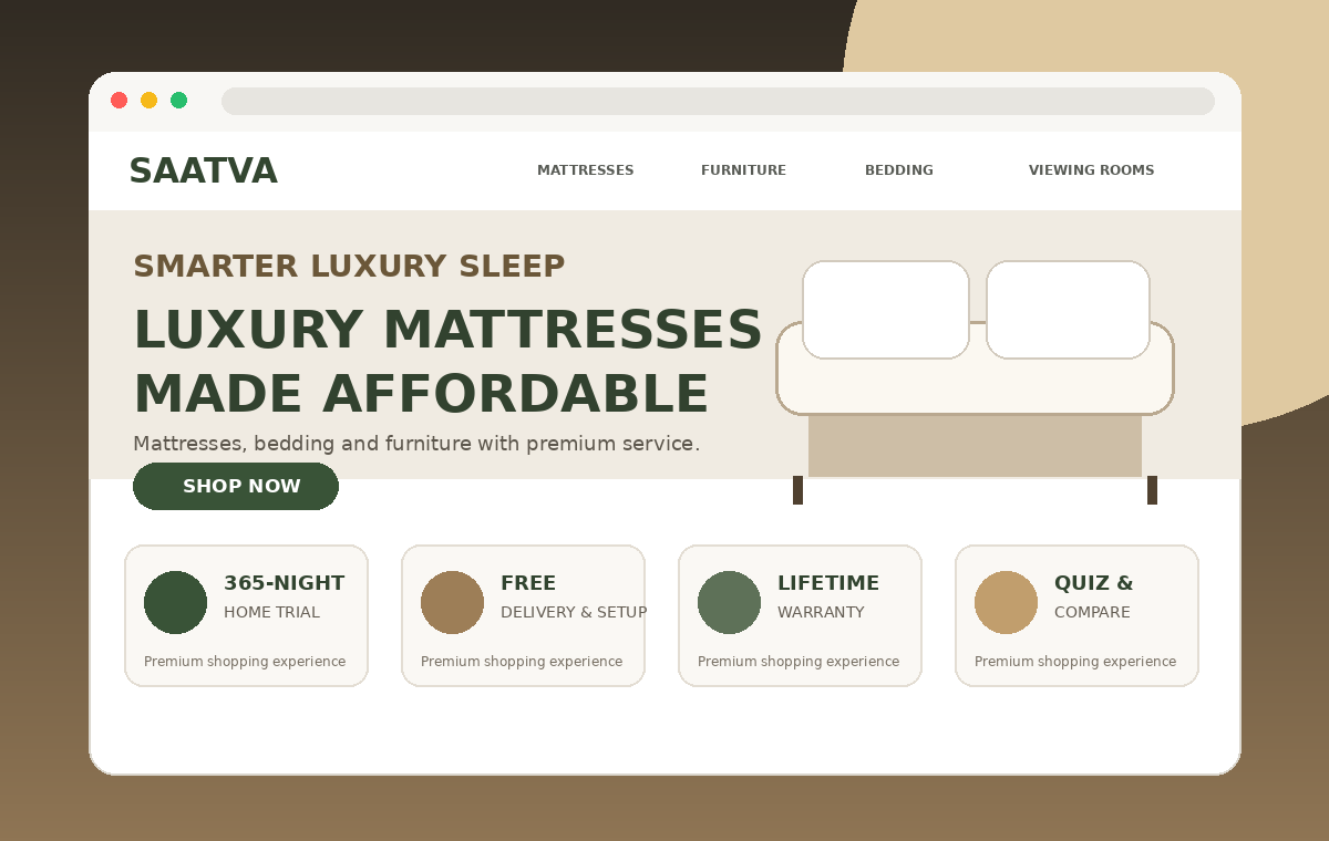 Saatva E-Commerce Experience